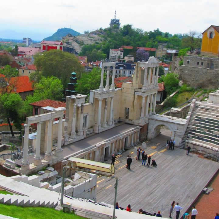 Ancient Philippopolis. Forum and Odeon Plovdiv Bulgaria