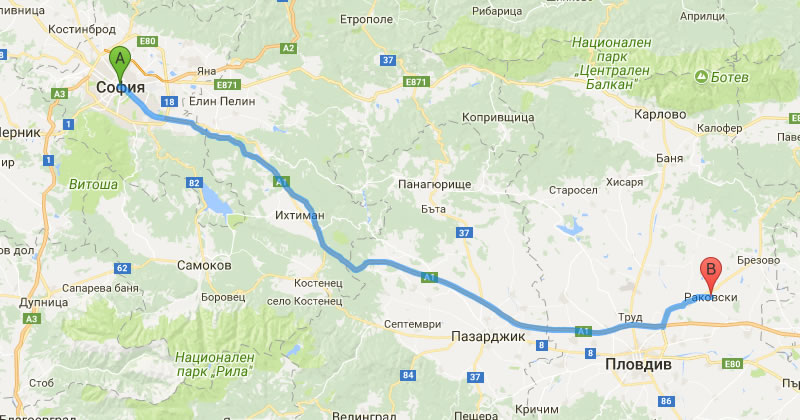Private Taxi Transfer Sofia to Rakovski Easy Booking system. Rent a car with driver