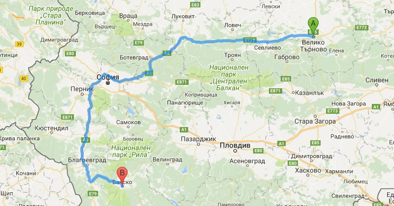 Private Taxi Transfer Veliko Tarnovo to Bansko Easy Booking system. Rent a car with driver